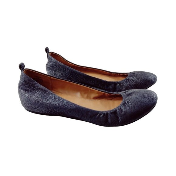 Ballet Gray Flat Style & Co Faux Snakeskin Slipper Faux Vinniee Slip On Size 10 - Picture 1 of 12